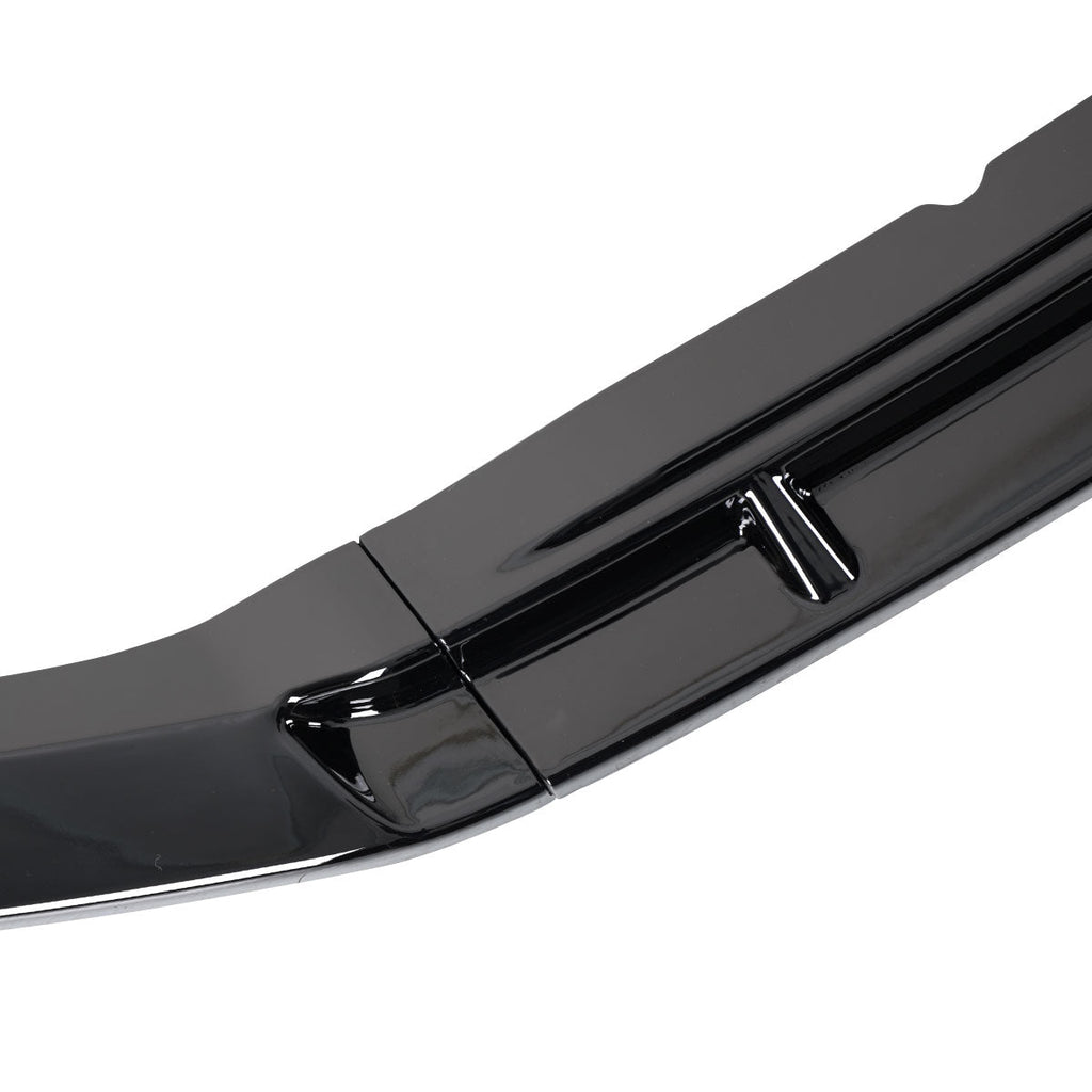 2013-2014 Ford Mustang S197 Glossy Black 3PC Front Bumper Lip Splitter Kit