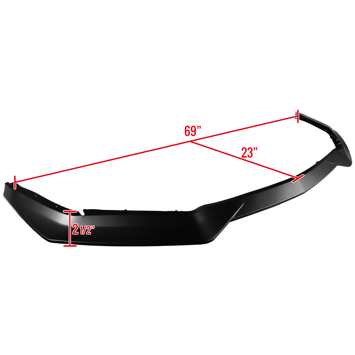 2018-2019 Ford Mustang S550 GT Polypropylene Bumper Lip