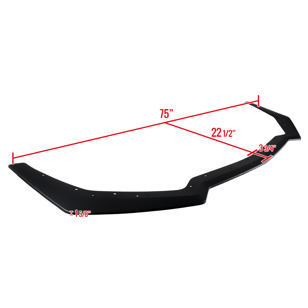 2018-2019 Ford Mustang S550 GT/EcoBoost Polypropylene GT Style Bumper Lip