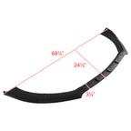 2015-2017 Ford Mustang S550 Matte Black Polypropylene 3PC Bumper Lip