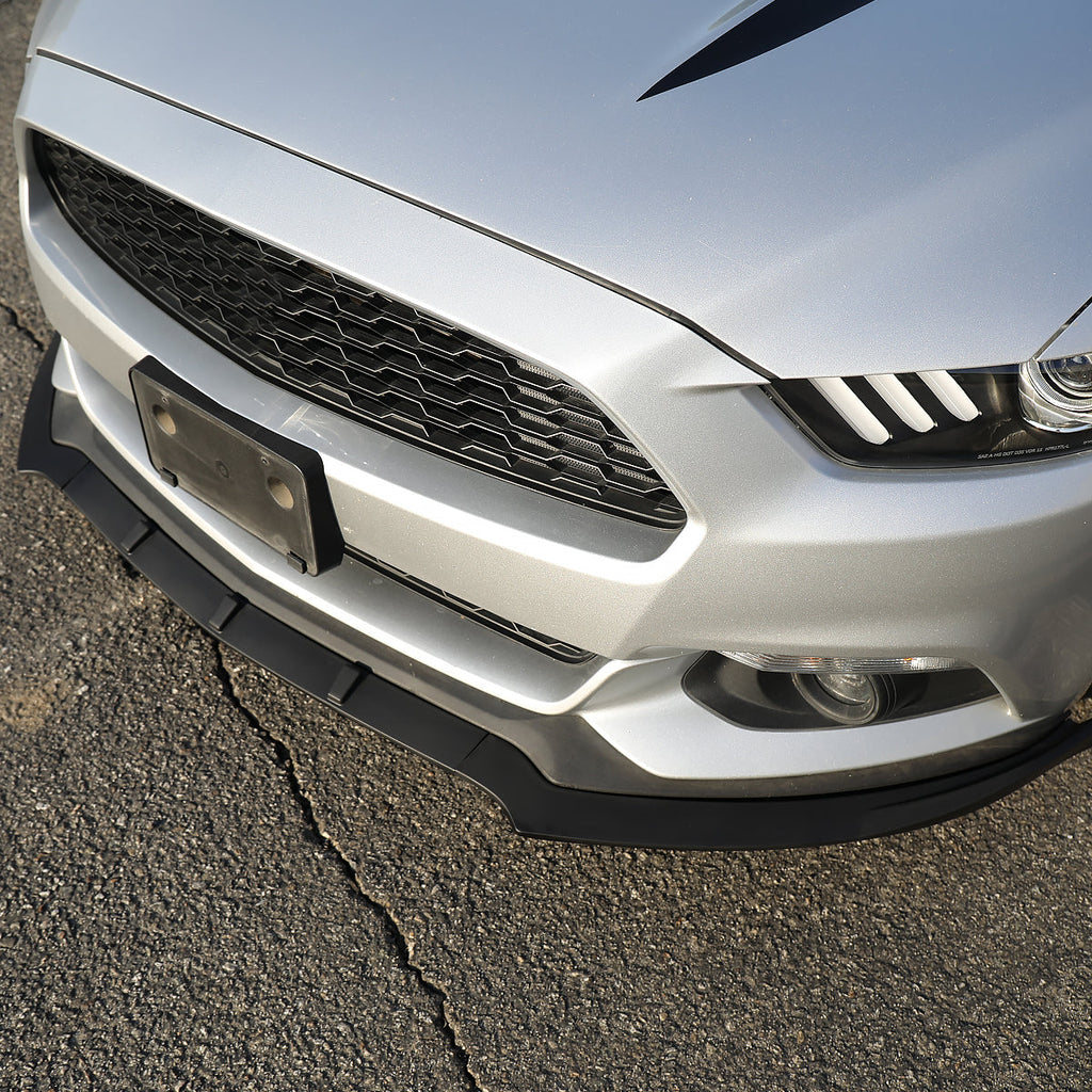 2015-2017 Ford Mustang S550 Matte Black Polypropylene 3PC Bumper Lip