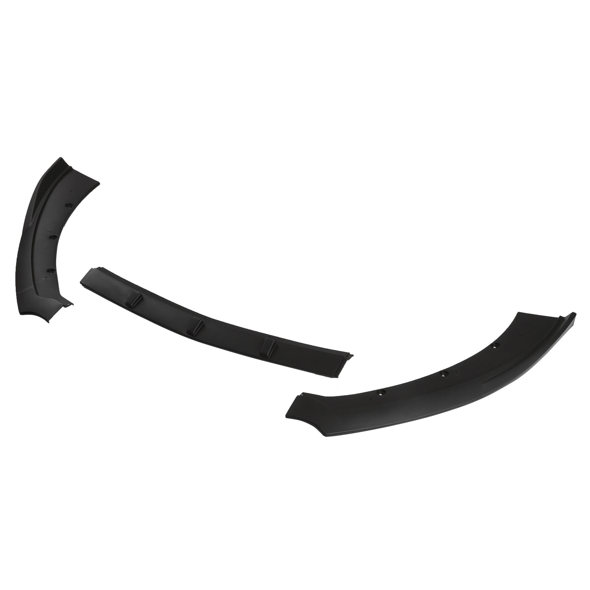 2015-2017 Ford Mustang S550 Matte Black Polypropylene 3PC Bumper Lip
