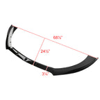 2015-2017 Ford Mustang S550 Glossy Black Polypropylene 3PC Bumper Lip