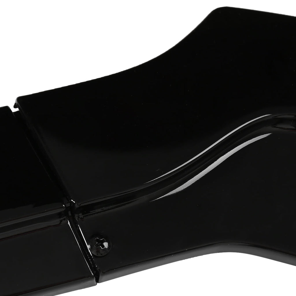 2015-2017 Ford Mustang S550 Glossy Black Polypropylene 3PC Bumper Lip