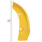 2015-2019 Dodge Charger LD SRT Glossy Yellow ABS 2PC Front Bumper Lip Splitters