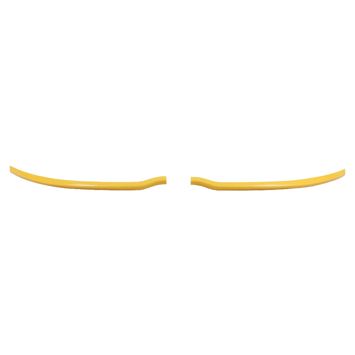 2015-2019 Dodge Charger LD SRT Glossy Yellow ABS 2PC Front Bumper Lip Splitters