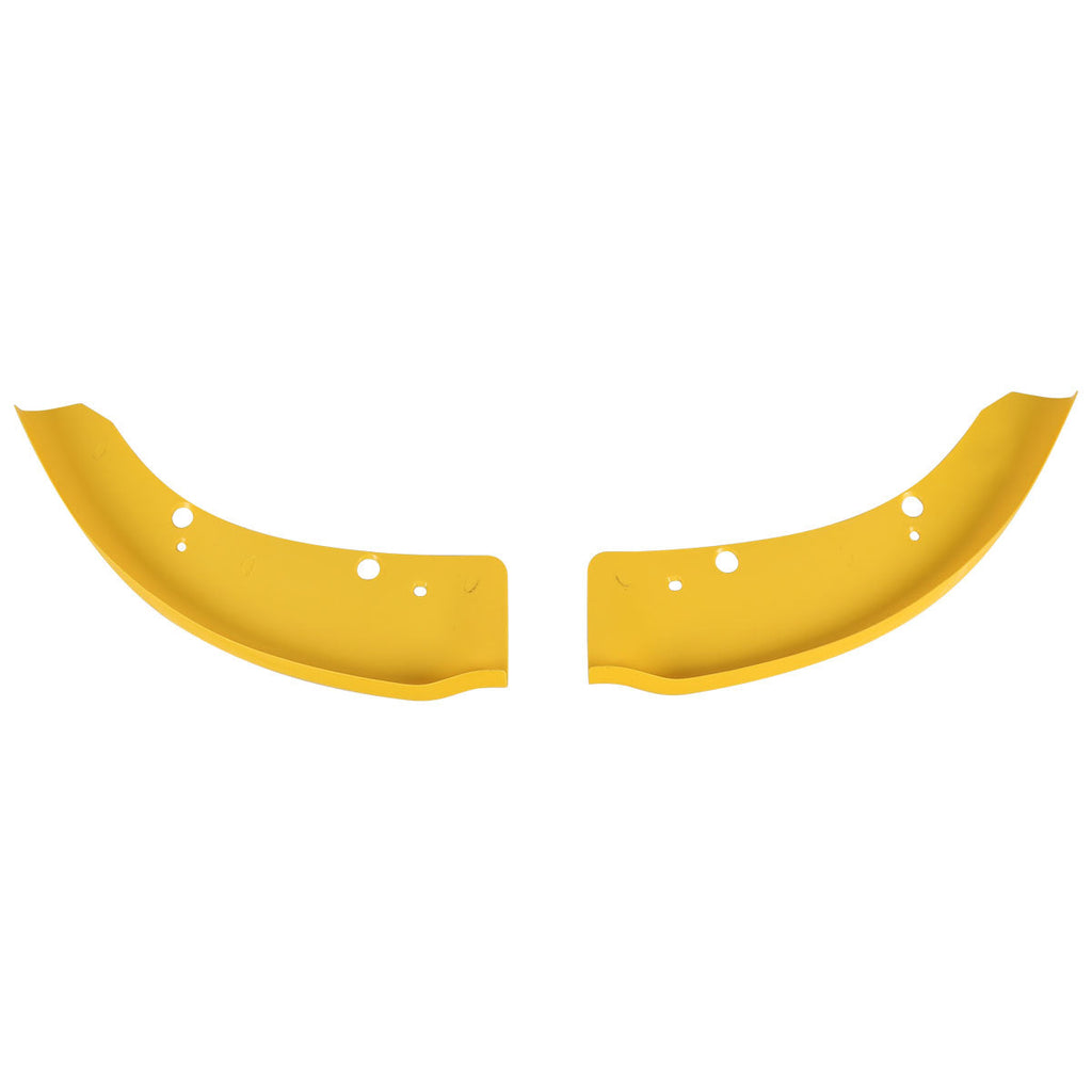 2015-2019 Dodge Charger LD SRT Glossy Yellow ABS 2PC Front Bumper Lip Splitters