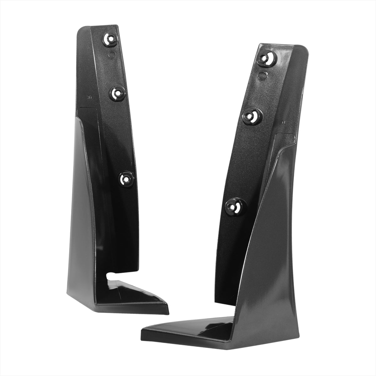 2014-2019 Chevrolet Corvette C7 Black 2PC Front Bumper Canards Spats Cover