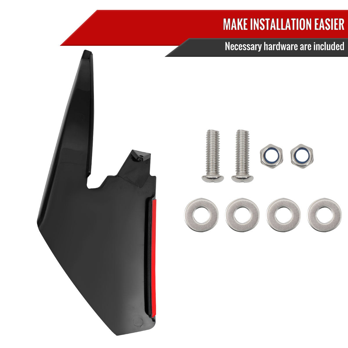 2018-2022 Ford Mustang S550 GT/EcoBoost Lower Dive Front Bumper Canards Trims
