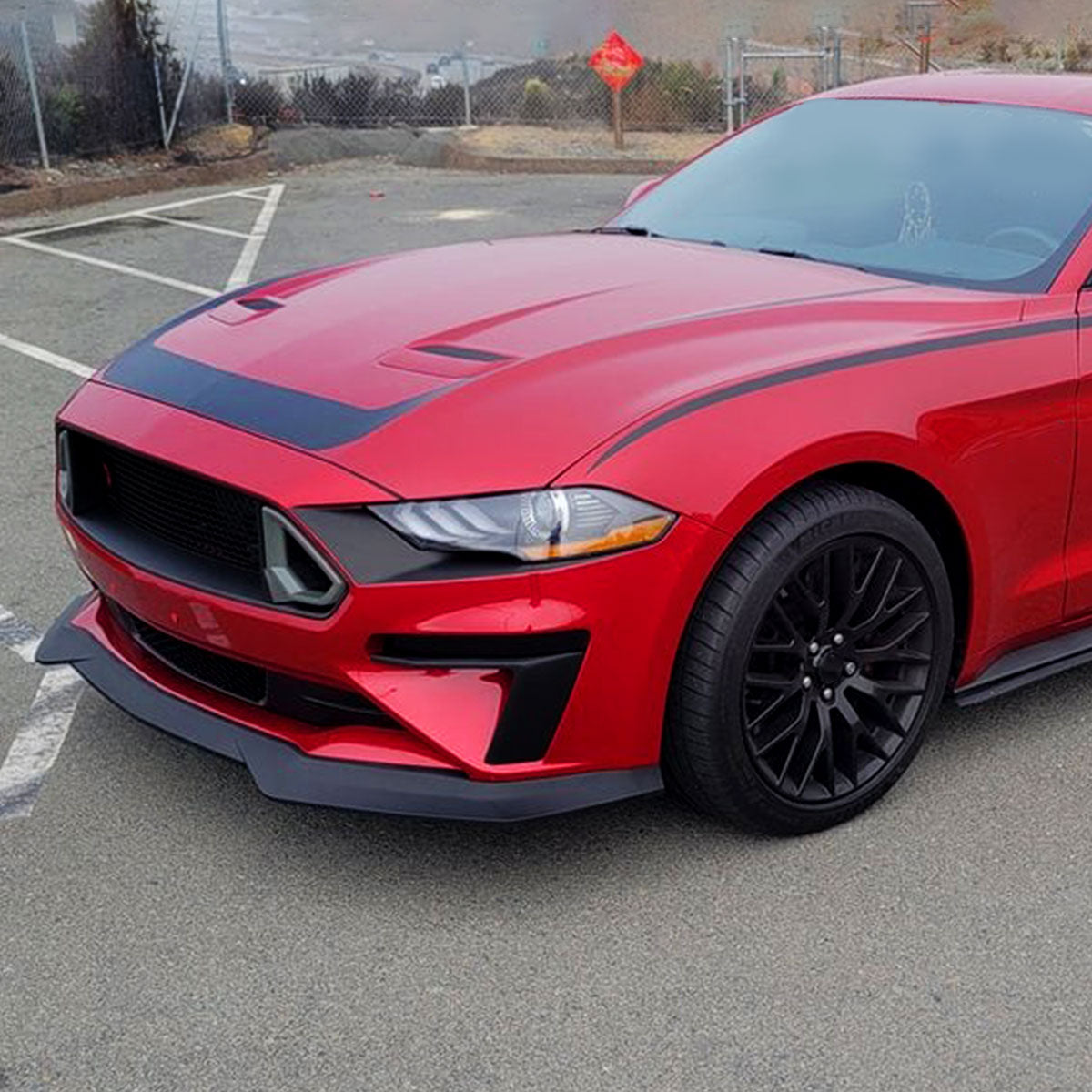 2018-2022 Ford Mustang S550 GT/EcoBoost Front Bumper Fog Light Vent Canards Cover