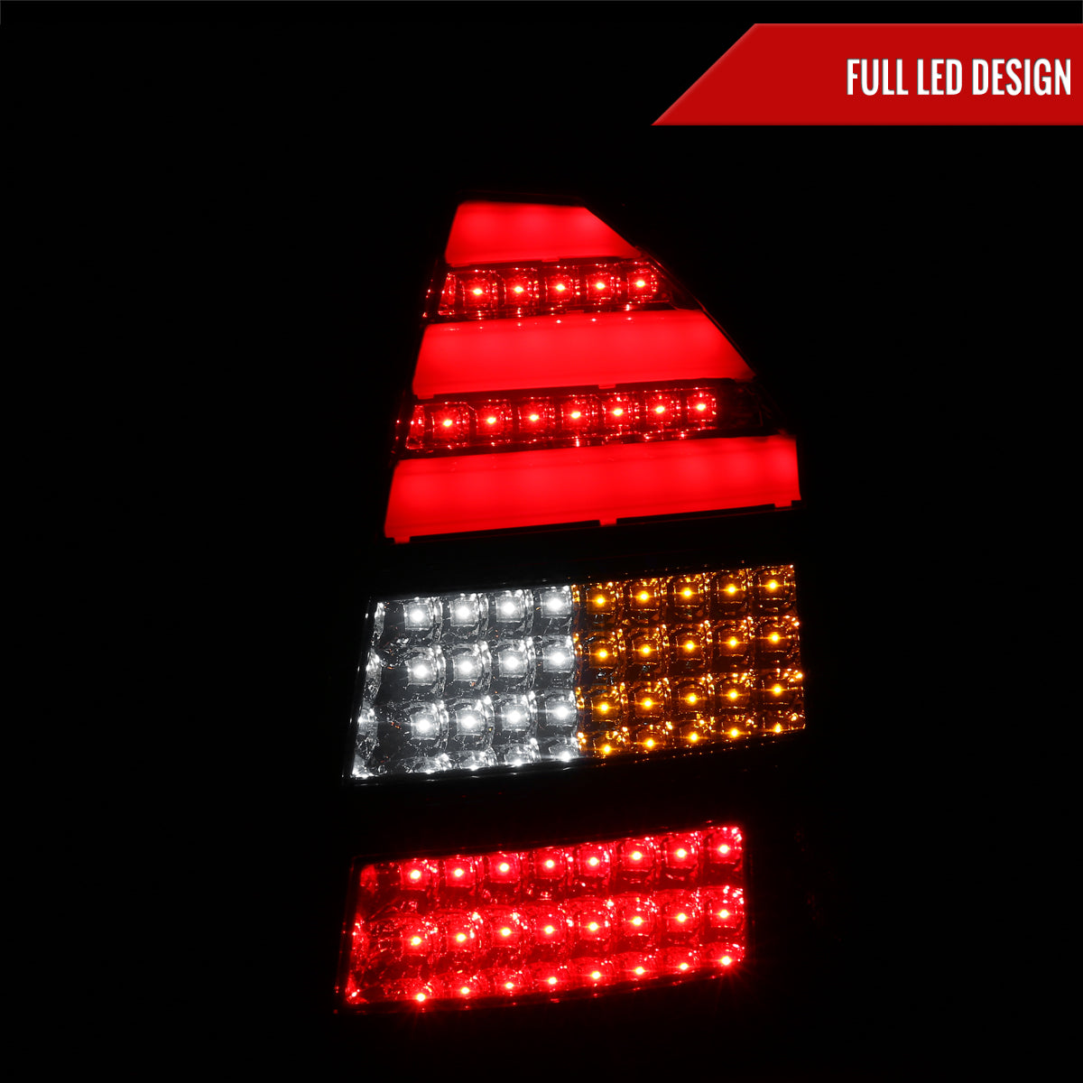 2005-2007 Chrysler 300C LED Tail Lights (Glossy Black Housing / Smoked Lens)