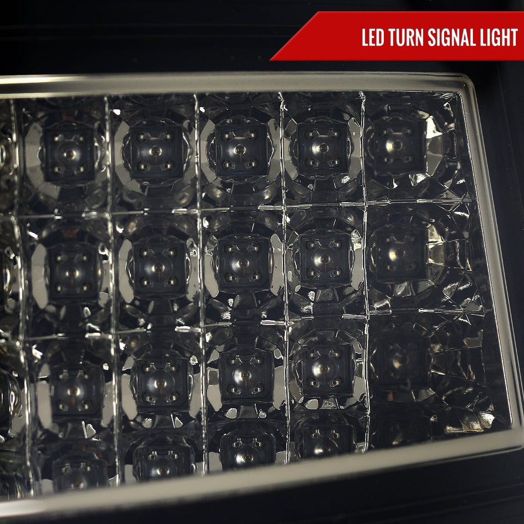 2005-2007 Chrysler 300C LED Tail Lights (Glossy Black Housing / Smoked Lens)