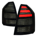 2005-2007 Chrysler 300C LED Tail Lights (Glossy Black Housing / Smoked Lens)