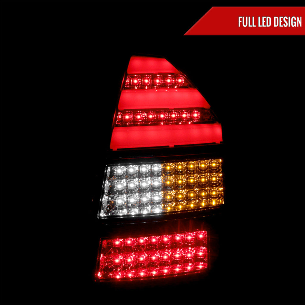 2005-2007 Chrysler 300C LED Tail Lights (Matte Black Housing / Clear Lens)