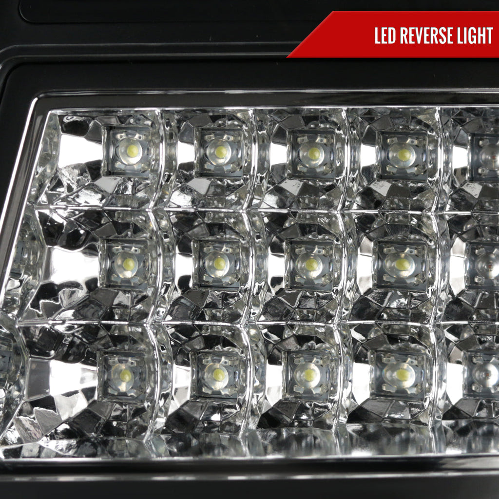 2005-2007 Chrysler 300C LED Tail Lights (Matte Black Housing / Clear Lens)