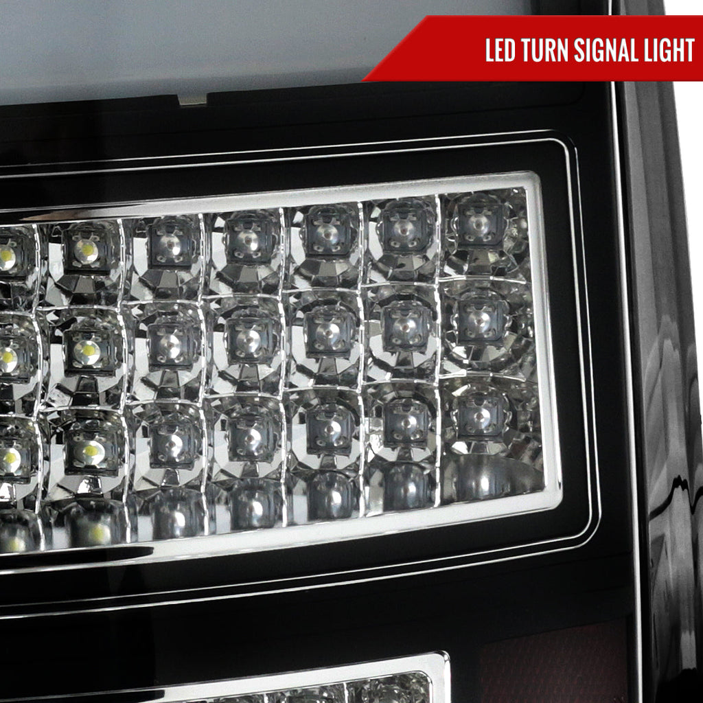 2005-2007 Chrysler 300C LED Tail Lights (Matte Black Housing / Clear Lens)