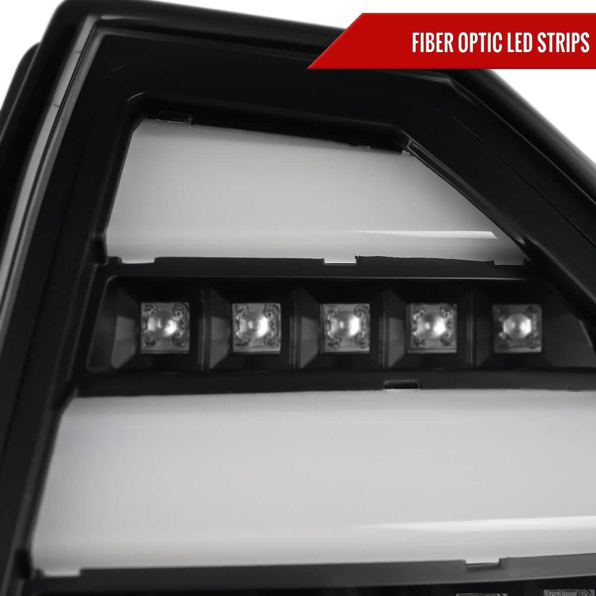 2005-2007 Chrysler 300C V2 LED Tail Lights (Matte Black Housing / Clear Lens)