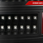 2005-2007 Chrysler 300C V2 LED Tail Lights (Matte Black Housing / Clear Lens)