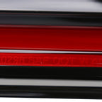 2008-2014 Dodge Challenger Sequential LED Tail Lights (Black Housing / Red Clear Lens)