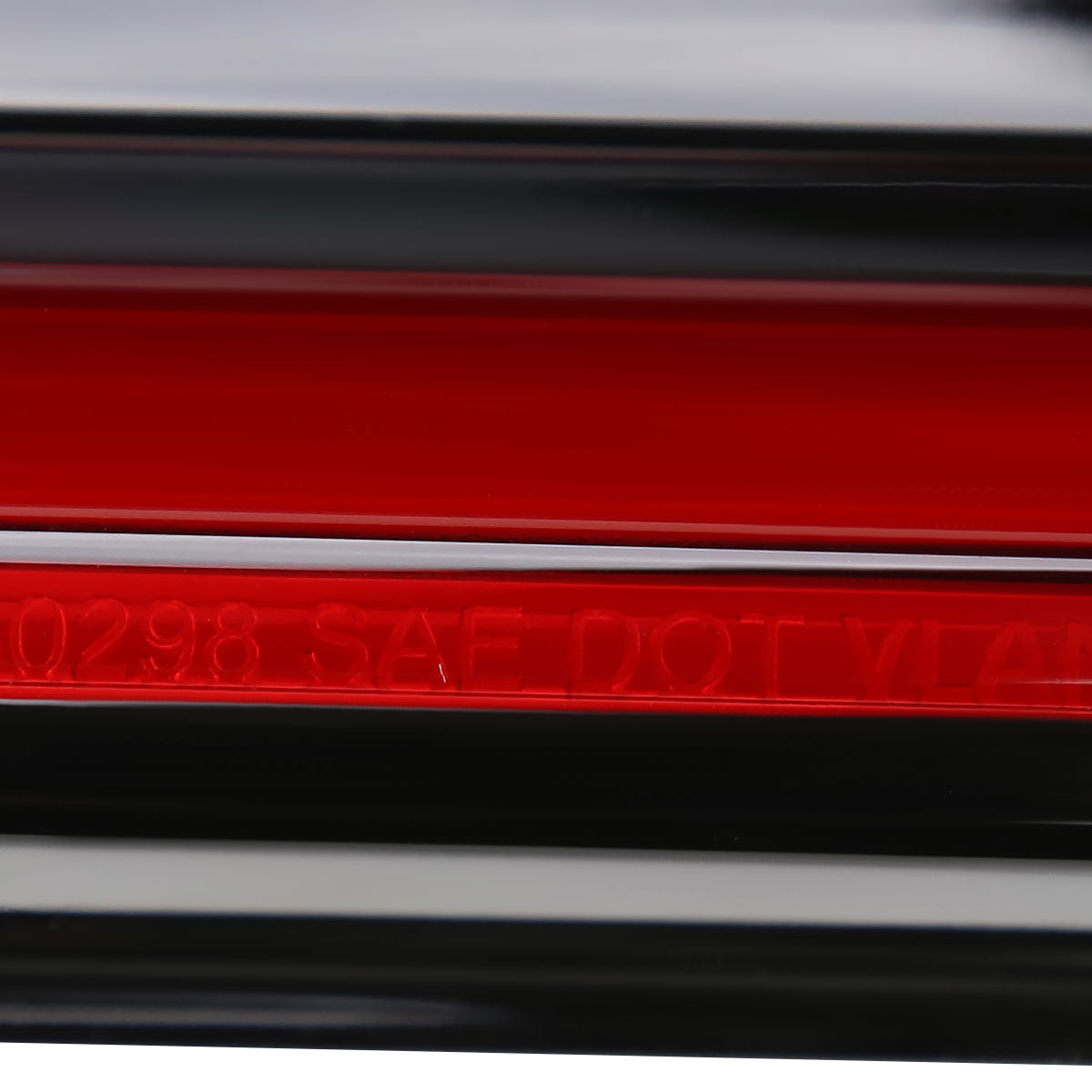 2008-2014 Dodge Challenger Sequential LED Tail Lights (Black Housing / Red Clear Lens)
