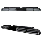 2008-2014 Dodge Challenger Sequential LED Turn Signal Tail Lights (Black Housing / Smoked Lens / White Bars)