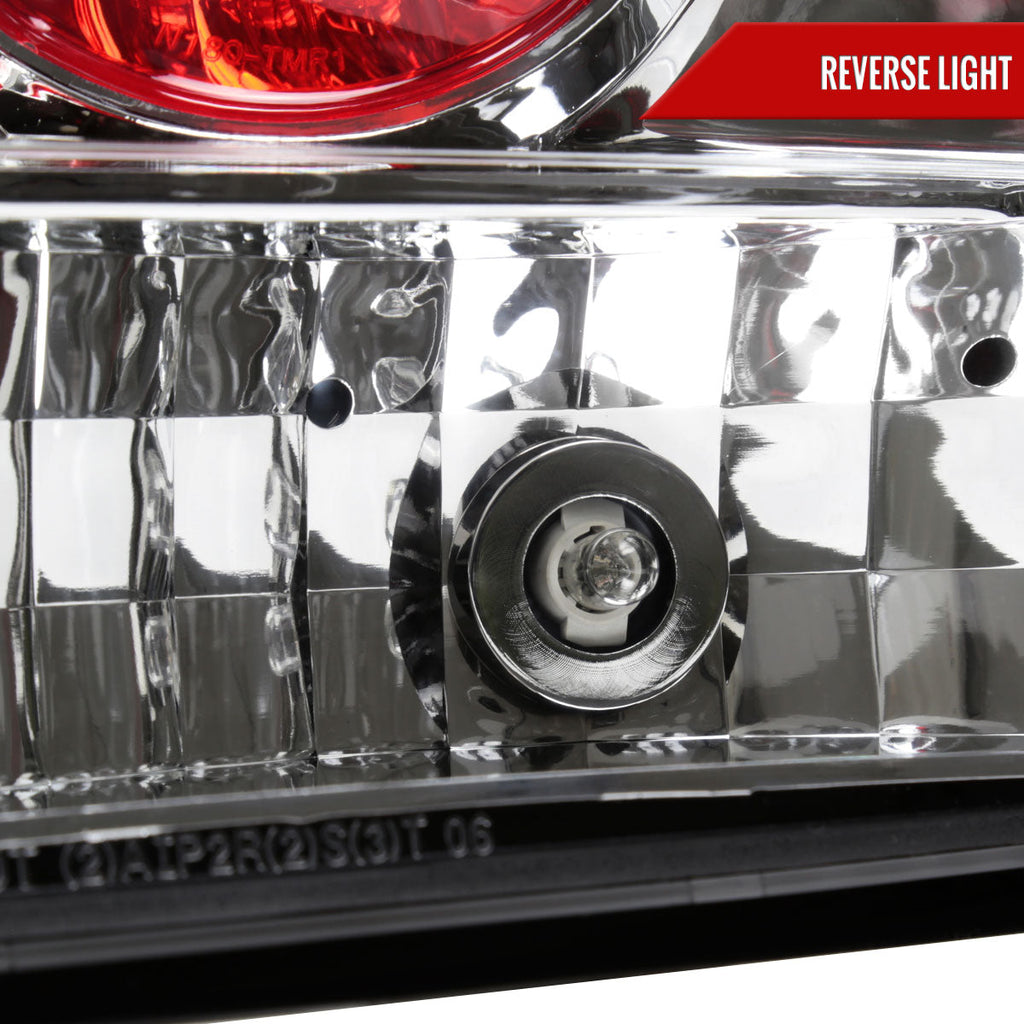 2005-2008 Dodge Charger LX Tail Lights (Chrome Housing / Clear Lens)