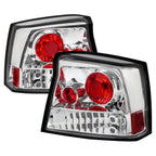 2005-2008 Dodge Charger LX Tail Lights (Chrome Housing / Clear Lens)