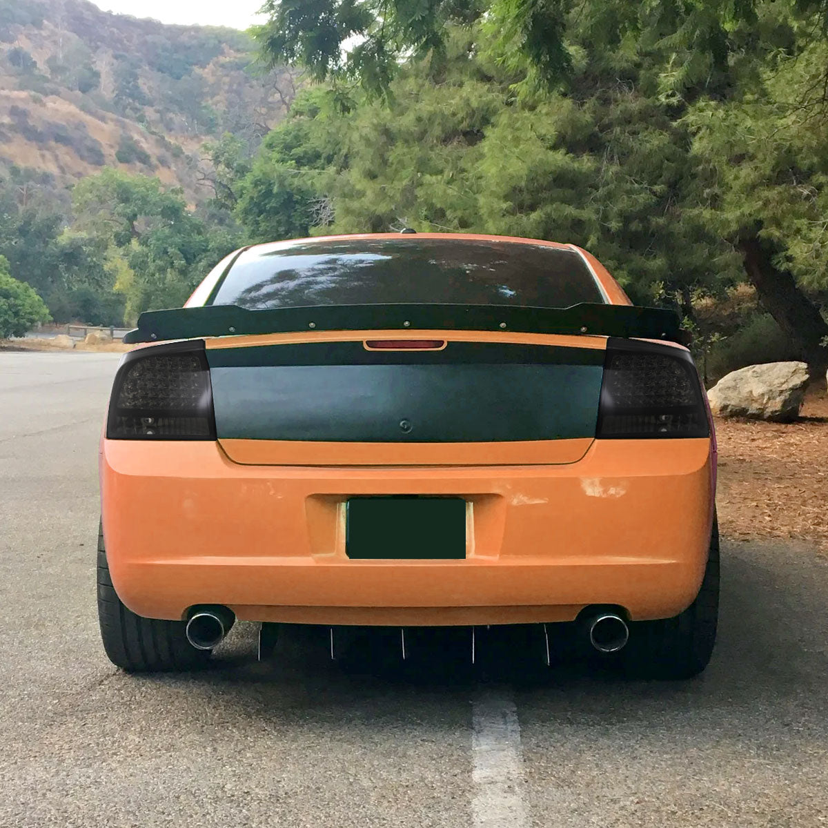 2005-2010 Dodge Charger LX LED Tail Lights (Glossy Black Housing / Smoked Lens)