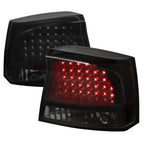 2005-2010 Dodge Charger LX LED Tail Lights (Glossy Black Housing / Smoked Lens)