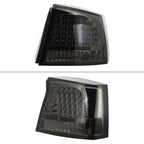 2005-2010 Dodge Charger LX LED Tail Lights (Chrome Housing / Smoked Lens)