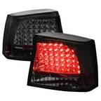 2005-2010 Dodge Charger LX LED Tail Lights (Chrome Housing / Smoked Lens)