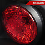 2005-2010 Dodge Charger LX Tail Lights (Matte Black Housing / Clear Lens)