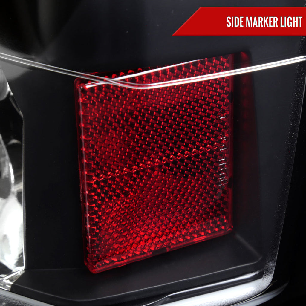 2005-2010 Dodge Charger LX Tail Lights (Matte Black Housing / Clear Lens)