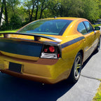 2005-2010 Dodge Charger LX Tail Lights (Matte Black Housing / Clear Lens)