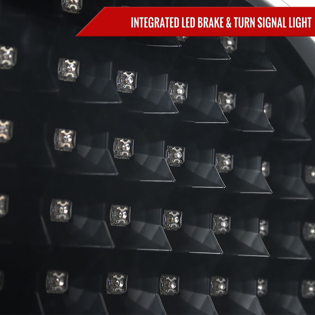 2005-2010 Dodge Charger LX LED Tail Lights (Matte Black Housing / Clear Lens)