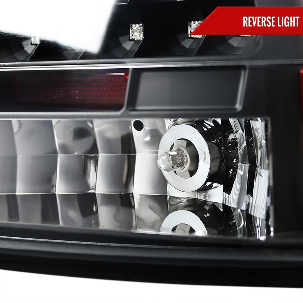 2005-2010 Dodge Charger LX LED Tail Lights (Matte Black Housing / Clear Lens)