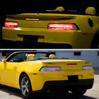 2014-2015 Chevrolet Camaro 5th Gen Full LED Sequential Tail Lights (Chrome Housing / Clear Lens)