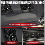 2014-2015 Chevrolet Camaro 5th Gen Full LED Sequential Tail Lights (Chrome Housing / Smoked Lens)