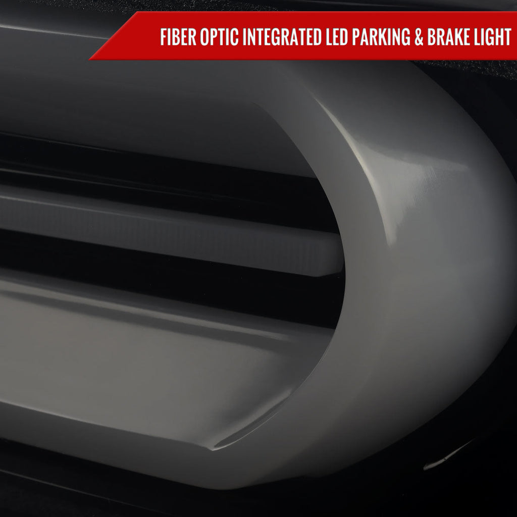 2016-2018 Chevrolet Camaro 6th Gen Full LED Sequential Tail Lights (Glossy Black Housing / Smoked Lens)