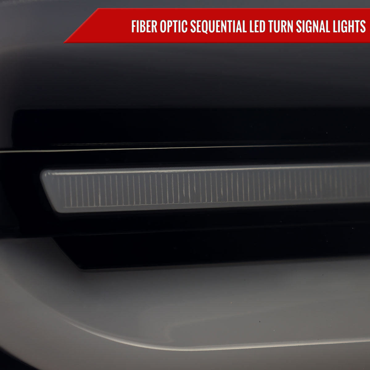 2016-2018 Chevrolet Camaro 6th Gen Full LED Sequential Tail Lights (Glossy Black Housing / Smoked Lens)