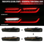 2016-2018 Chevrolet Camaro 6th Gen Sequential LED Tail Lights - VD (Chrome Housing / Smoked Lens)