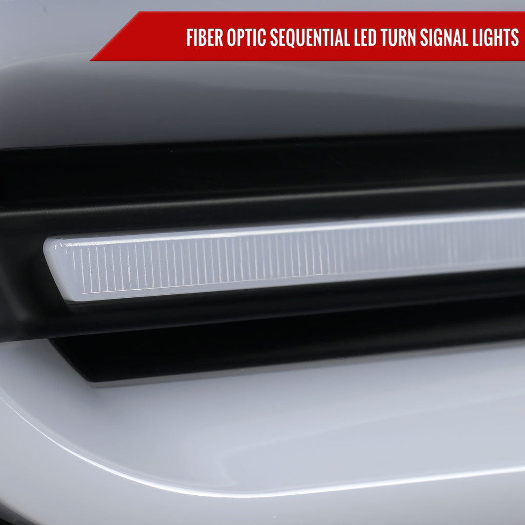 2016-2018 Chevrolet Camaro 6th Gen Full LED Sequential Tail Lights (Black Housing / Clear Lens)