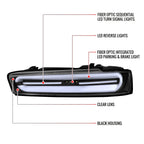 2016-2018 Chevrolet Camaro 6th Gen Full LED Sequential Tail Lights (Black Housing / Clear Lens)