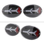 1997-2004 Chevrolet Corvette C5 4 PC White LED Bar Tail Lights (Matte Black Housing / Clear Lens)