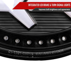 1997-2004 Chevrolet Corvette C5 4 PC White LED Bar Tail Lights (Matte Black Housing / Clear Lens)