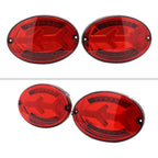 1997-2004 Chevrolet Corvette C5 4 PC LED Bar Tail Lights (Chrome Housing / Red Lens)