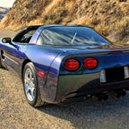 1997-2004 Chevrolet Corvette C5 4 PC LED Bar Tail Lights (Chrome Housing / Red Lens)