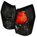 2005-2008 Dodge Magnum LED Tail Lights (Chrome Housing / Smoked Lens)