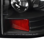 2005-2008 Dodge Magnum Tail Lights (Matte Black Housing / Clear Lens)