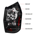 2005-2008 Dodge Magnum Tail Lights (Matte Black Housing / Clear Lens)